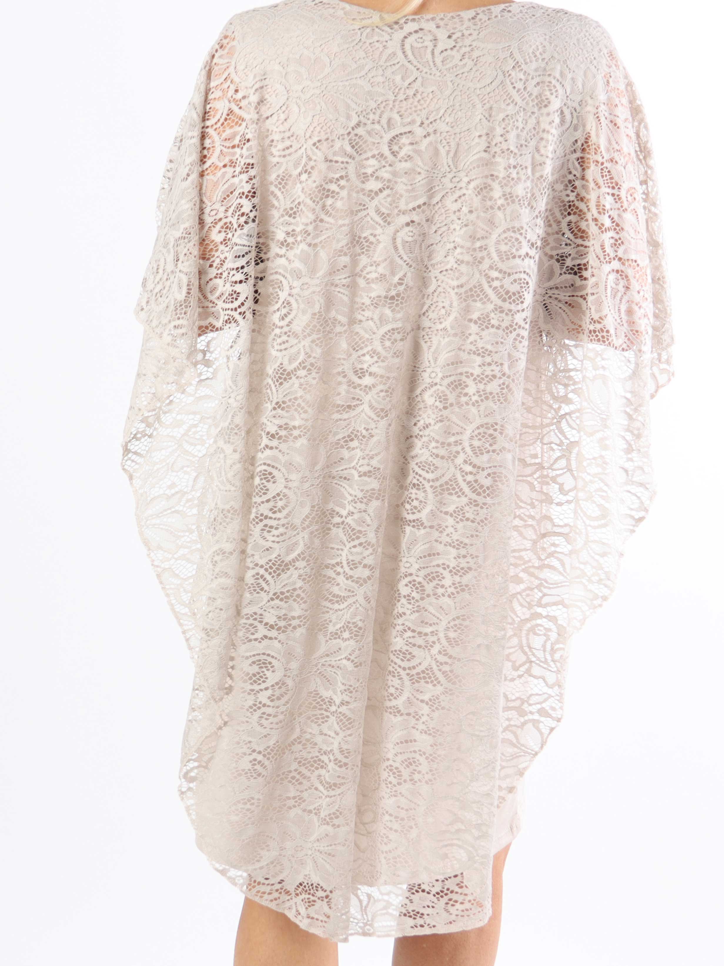 Kenya Lace - Söt tunikaklänning i spets i plusstorlek